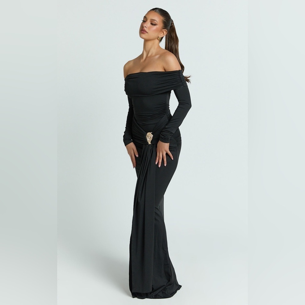 SHOWPO Trish Black Maxi Dress 2